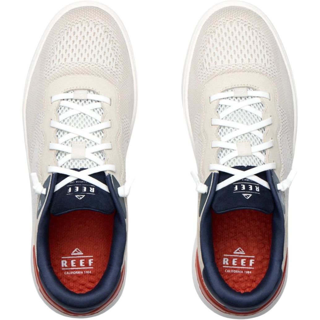 2026 Reef Mens Shoreline Del Mar Trainers CJ8997 - Tan / White / Navy